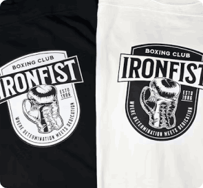 Custom apparel mockup featuring the 