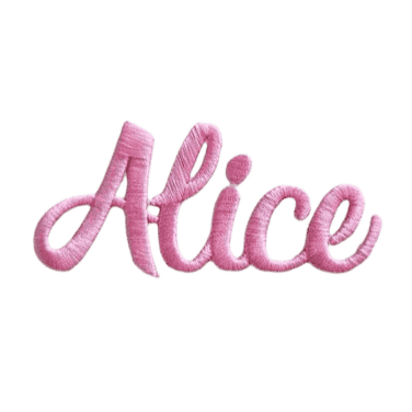 Custom 3D embroidered name patch spelling 