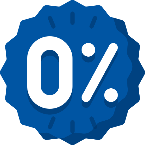 Custom blue burst badge graphic featuring large white 